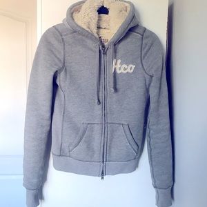 Hollister Faux fur-lined zip hoodie - women size S